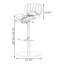 Chaise d'appoint noire et argentée (dossier de 6)-38804059