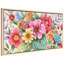 "Floral Symphony", art texturé sur toile encadré très texturé
