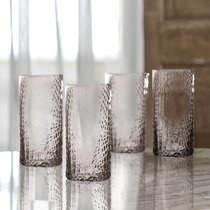 Elle Decor Vintage Highball Glasses, Set Of 4, Colored Glassware