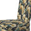 Blue Pailey Flowers Elegance I - Chaise d'appoint rembourrée bohème et éclectique