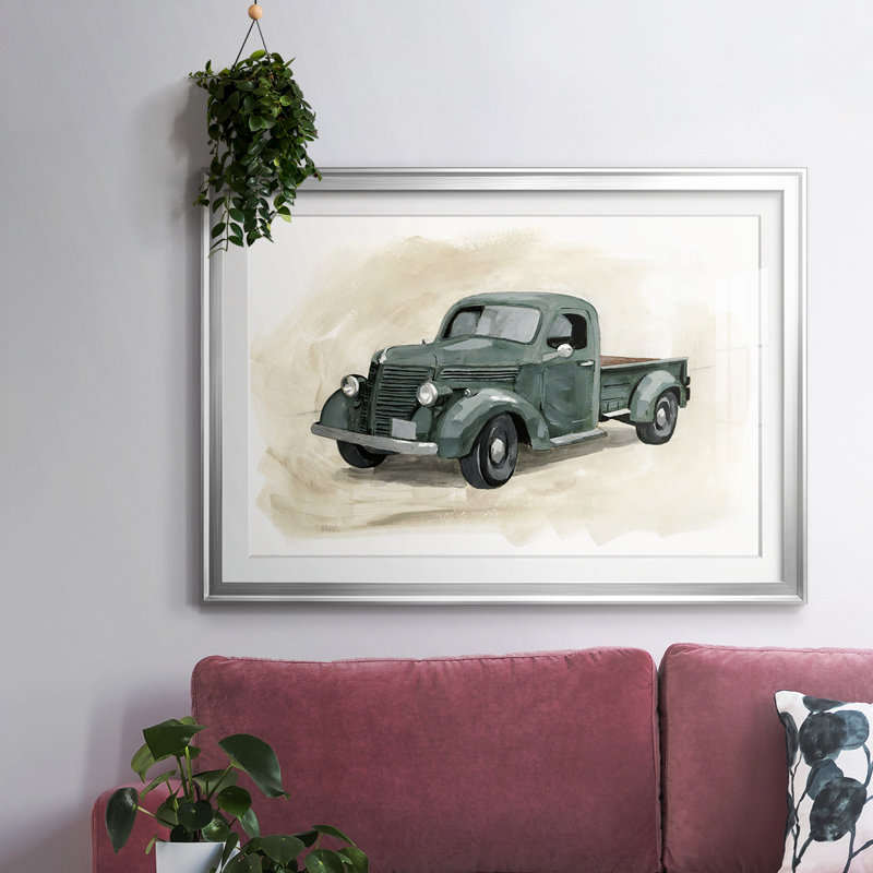 Pickup II - encadré avec cadre biseauté et verre, Argent, H 15 po x l 21 po x P 1,5 po