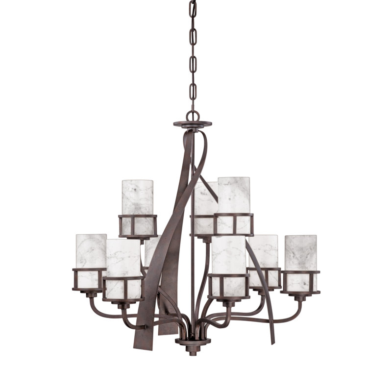 Colby 9 - Light Dimmable Tiered Chandelier