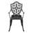 Aleah 3-Piece Cast Aluminum Bistro Set with Umbrella Hole