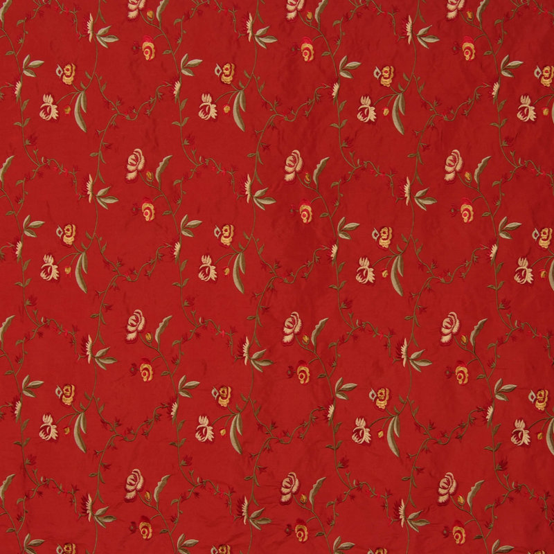 Premier Floral/Foliage Fabric, Brown