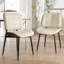 PU Leather Upholstered Dining Chairs With Stitched Detailing And Soft Padding - Perfect Side Chairs For Dining Rooms, Kitchens, And Living Rooms-1412744823