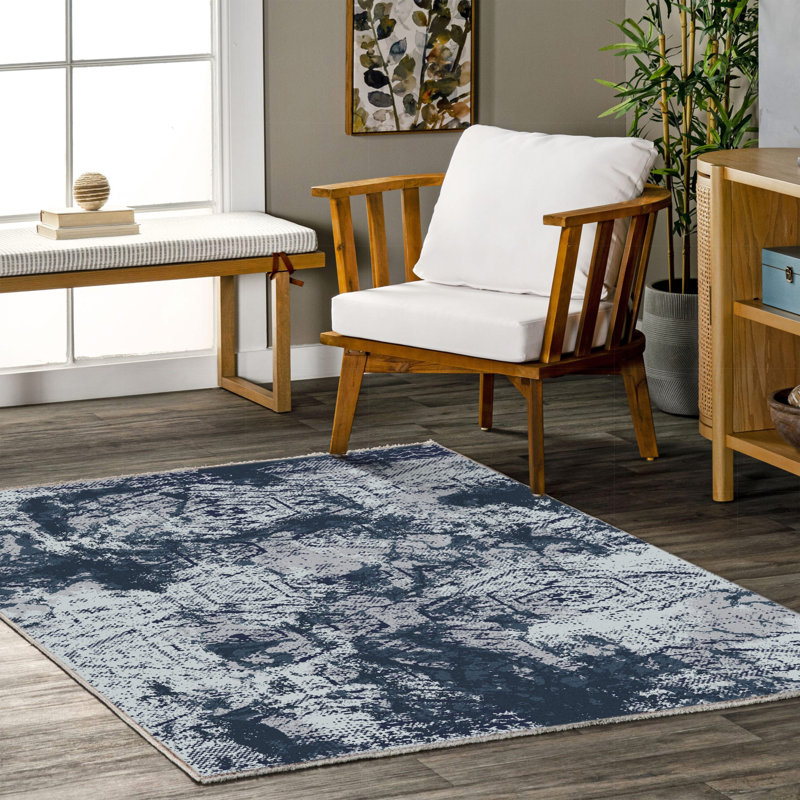 Tapis rectangulaire Zyir avec envers antidérapant, Rectangle 5 pi 3 po x 8 pi 3 po
