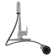 FlowCurve 8 in. Centerset 1-Handle Pull-Out Sprayer Kitchen Faucet with Deckplate in Polished Chrome