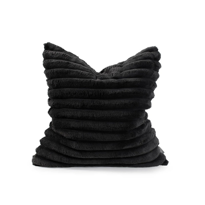 Pillow Shar Pei , Black, Square 20", Polyester