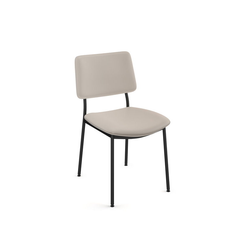 Chaise d'appoint Klaiss crème, Noir, Crème