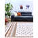 Alfa Rich Geometric Beige Terracotta Washable Cotton Area Rugs for Living Room Bedroom Kitchen