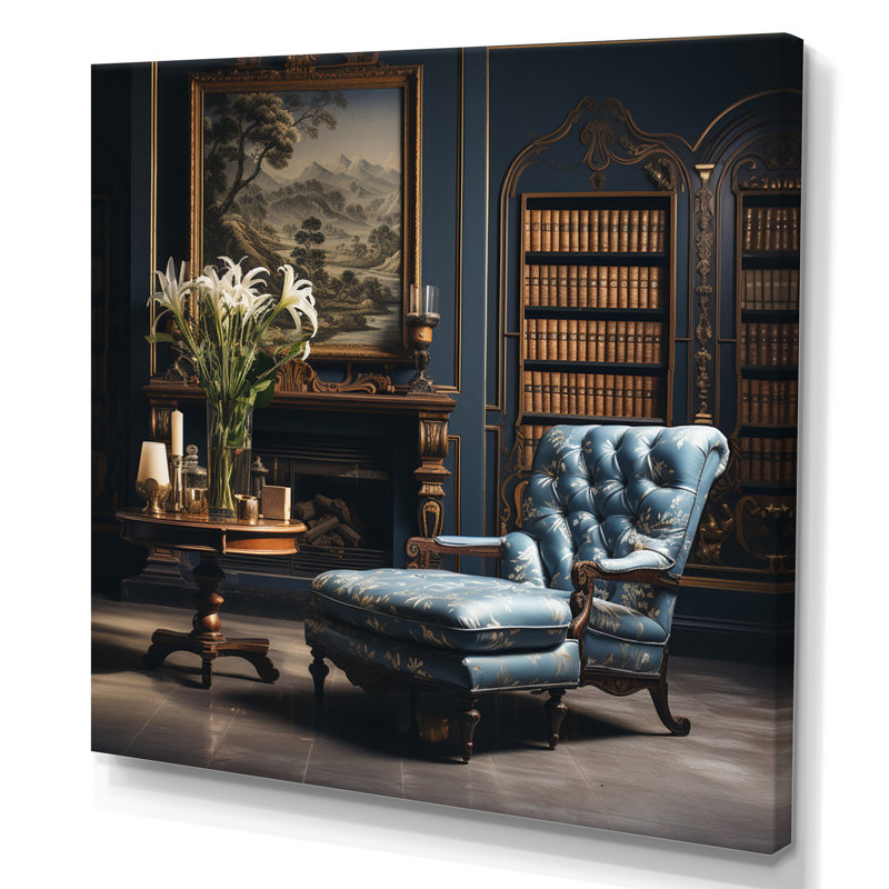 Bibliothèque classique Literature I - Classics, décoration murale encadrée, H 30 po x l 30 po x P 1 po, Toile tendue