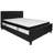 Aluino Button Tufted Platform Bed with Memory Foam Pocket Spring Mattress-485521782-485521781