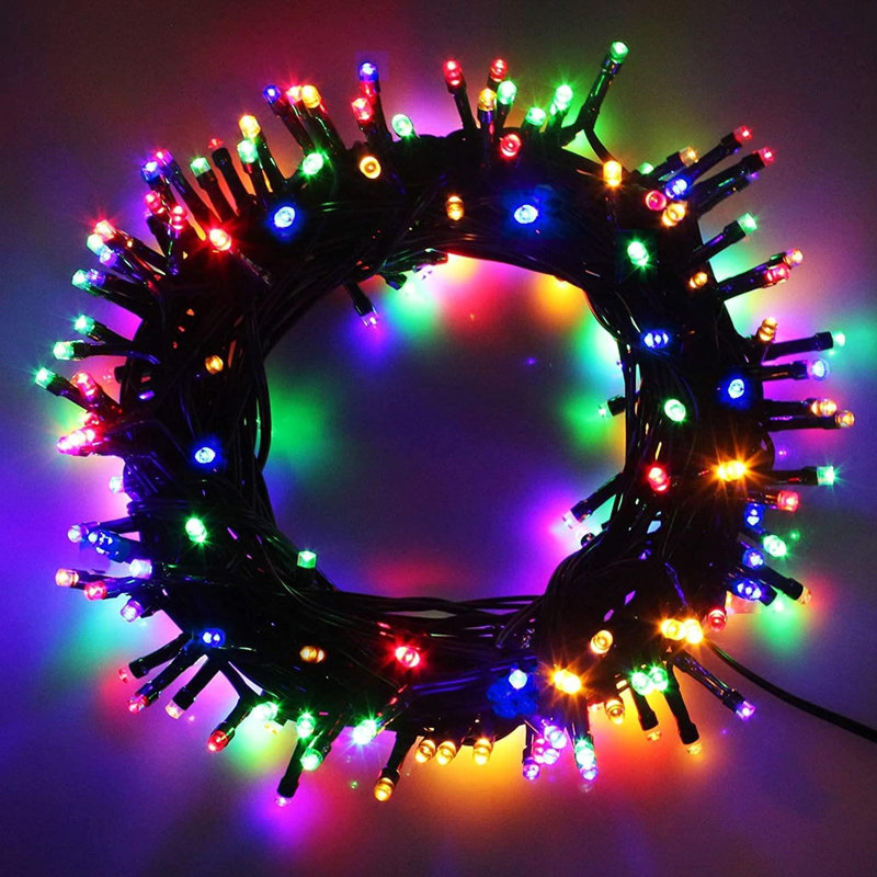 LED Indoor / Outdoor String Lights, Multicolour , 1cm H x 20cm L x 4cm D