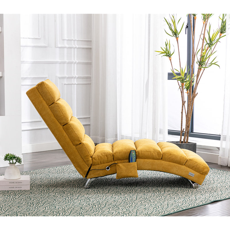 Upholstered Armless, Yellow