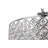 Zyyon 3-light Chrome Round Beaded Drum Chandelier With Hanging Crystals