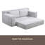 Canapé double Corduroy Cloud, canapé-lit convertible 2-en-1, canapé double désossé confortable, convient au salon, appartement, petit espace-184914566