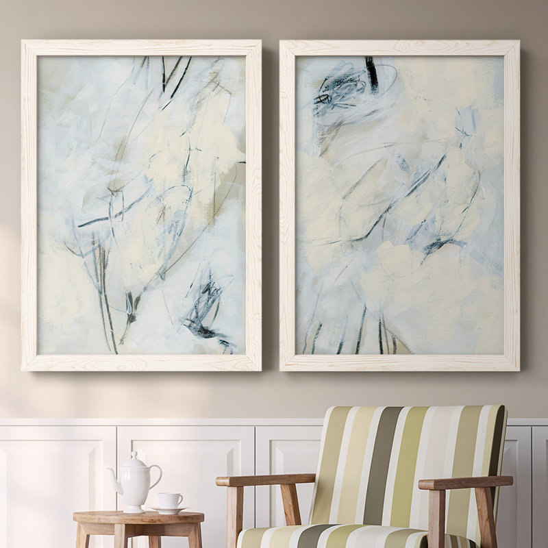 Toile encadrée Liminal Space I-Premium - prête à être accrochée, Blanc, H 27,5 po x l 75 po x P 1,5 po