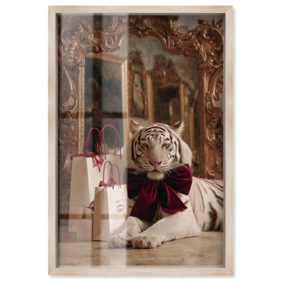 «Velvet Bow Tiger Glam» par Art Remedy