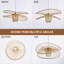 Ensemble de 2 luminaires suspendus en bambou tissés à la main et en forme d'aile-1160202848-1160202849