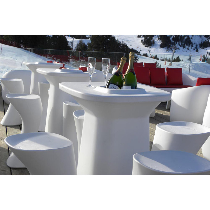 Noma Patio Bar Stool, Taupe