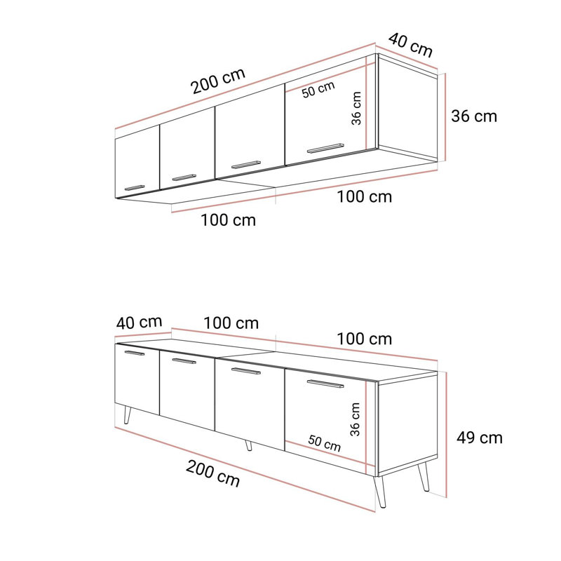 Unfinished TV Stand for TVs up to 55"