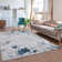Tapis moderne en marbre abstrait