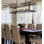 Lustre rectangulaire à 13 lumières pour îlot de cuisine-637117514