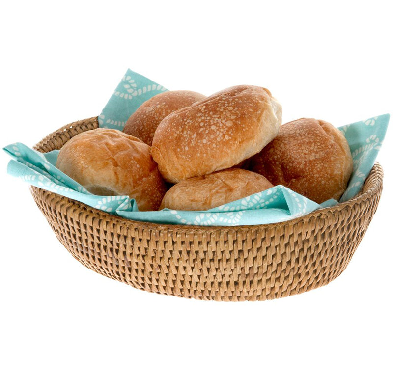 Bay Isle Home™ Madson Rattan Bread Basket, Honey Brown