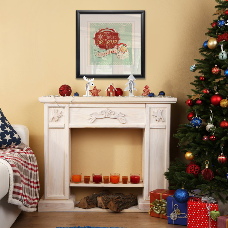 Retro Believe - impression d'art textuel, H 30,5 po x l 30,5 po x P 1,5 po