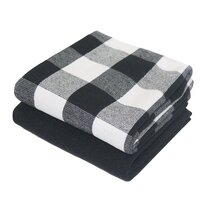 Black & White Buffalo Gingham Checkered Plaid Bath Towel Set, Zazzle