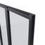 ANZZI de style accordéon de 56 po x 33 po Porte de douche réversible à 4 panneaux avec cadre et quincaillerie-99151025
