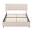 Kempst Upholstered Full Size Bed Frame with Adjustable Headboard, Full Platform Bedframe with Charging Station, Mattress Foundation with Wooden Slats Support, No Box Spring Needed-919488234-919488235