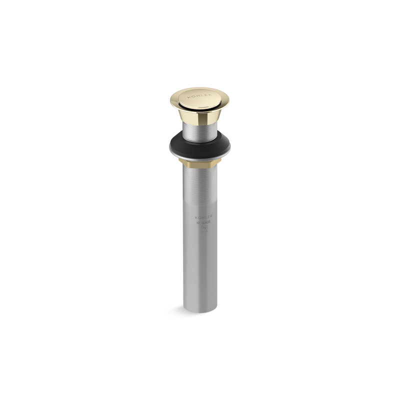 Clicker Drain Without Overflow, Vibrant French Gold