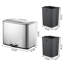 Stainless Steel Step On Dual Compartment Recycling Trash Can