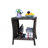 Outdoor Patio Furniture 1 Coffee Table With Clear Tempered Glass-1426782435