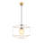 1 - Light Gold/Black Geometric Pendant