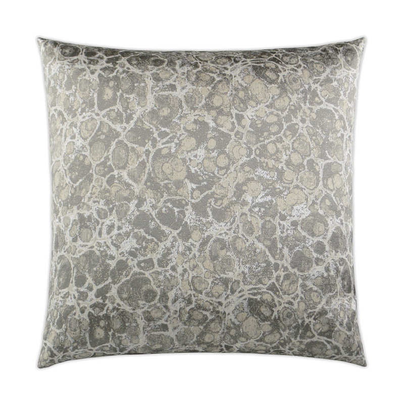 Terrazzo Pillow Cover & Insert, Silver, Square 24"