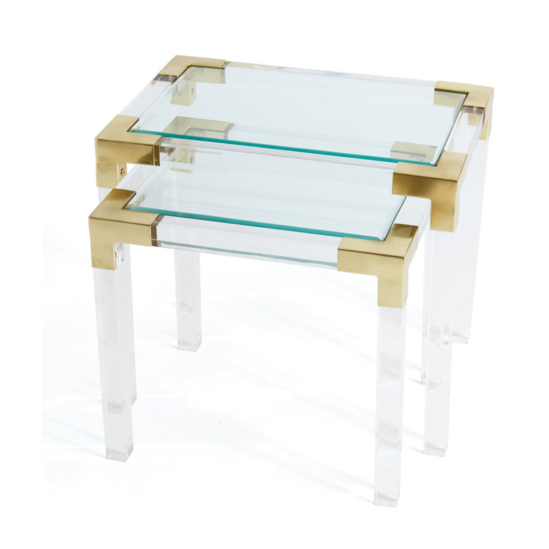 Dave Glass Top Nesting Tables