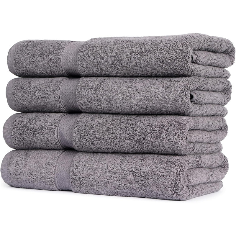 Cotton Bath Towel, Gray