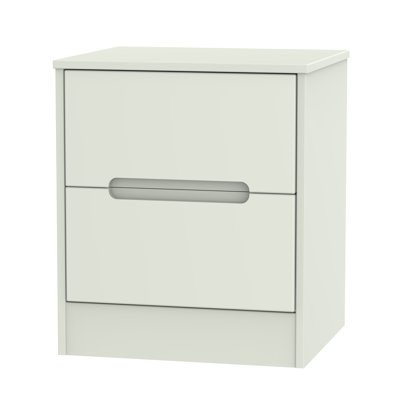 Fully Assembled Vernon 2 Drawer Bedside Table