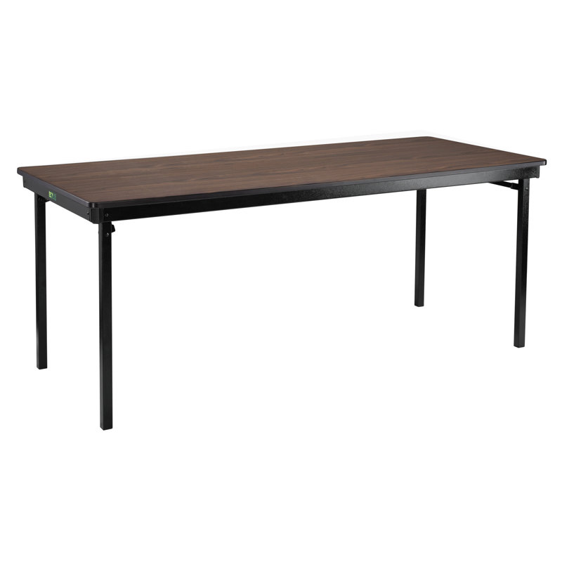 Table de banquet pliante MSFT Series Max Seating, Noyer Montana, H 29 po x L 60 po x P 36 po