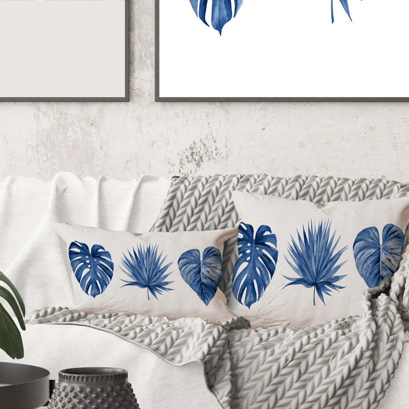 Floral Throw Pillow, 16" x 16"