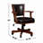 Leatherette Arm Chair with Casters