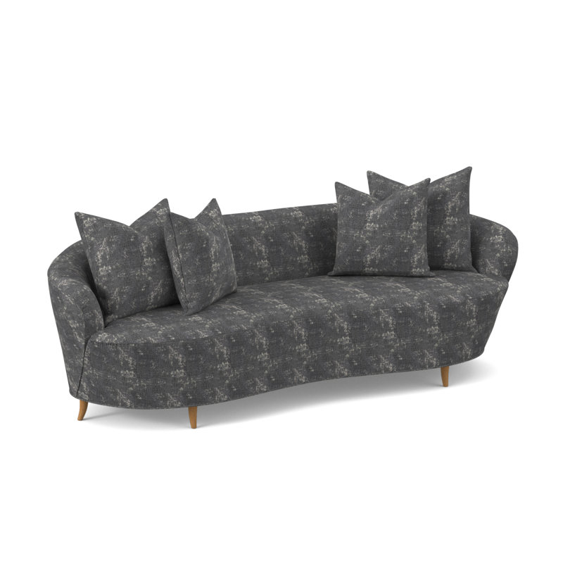 Boomerang Sofa, Amber, Filigree Ivory 100% Polyester
