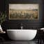 Art mural sur toile, "Mute Meadow Wildflower" - Scène de nature rustique pour vestibule ou bureau-115165330-115165328