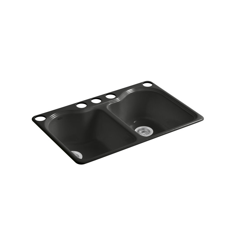 Hartland 33" L x 22" W Undermount Kitchen Sink, Caviar