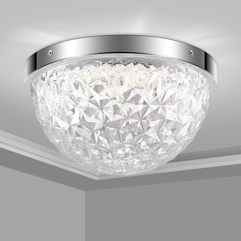 Castor Crystal LED Flush Mount