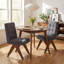 Chaise d'appoint rembourrée en lin Turfed-1378124638