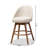Hendrikus Swivel Upholstered Counter Stool with Solid Wood Frame-478476484-499420246
