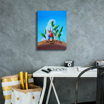 Peter Rabbit 4' by Cindy Thornton, Canvas Wall Art